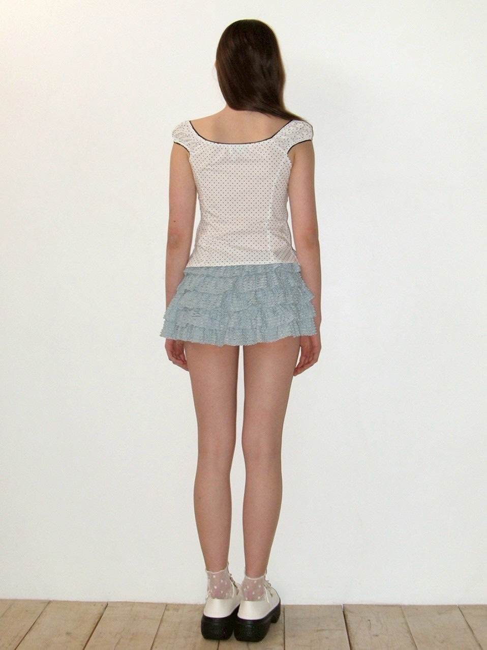 【CRANK】LACE CANCAN SKIRT PANTS