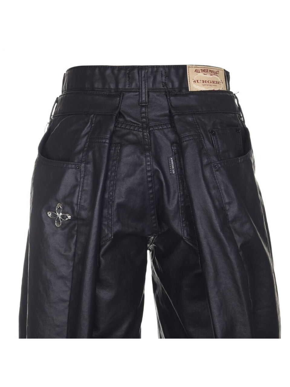 【SURGERY】surgery double folding over wide baggy jeans / 【サージェリー】オーバーサイズワイドバギーデニムパンツ