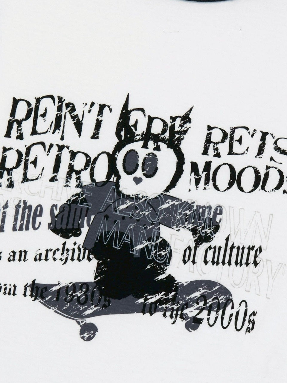 【AAKAM】Cracked Letter Ringer Top