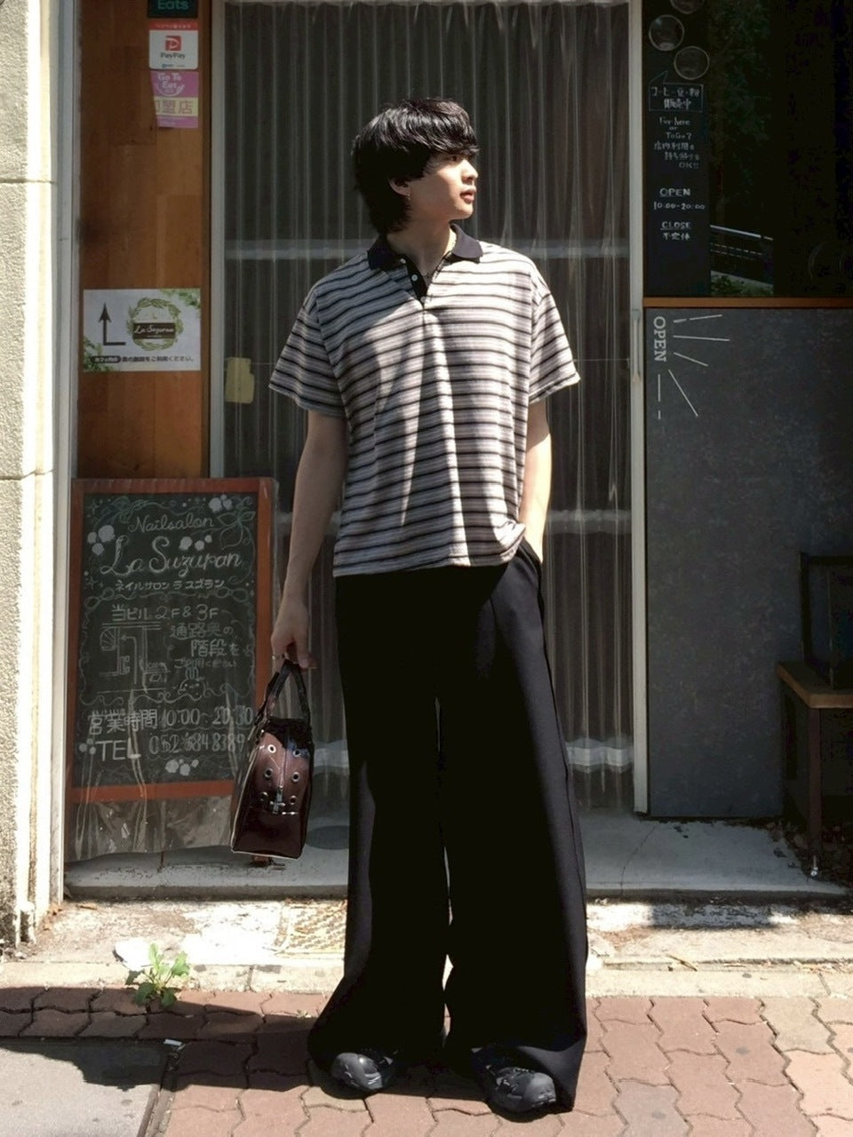 受注制【youll】cozy stripe polo tee (2color)