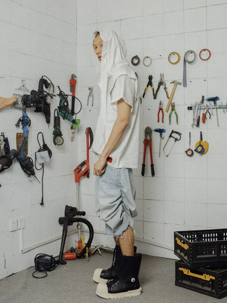 【F.V.V.O】R/F 1.0 IRONCLAD BEETLEPU BOOTS - MID TOP / 【フリーワールドオーダー(エフヴィーヴィーオー)】スニーカーライクミドルブーツ