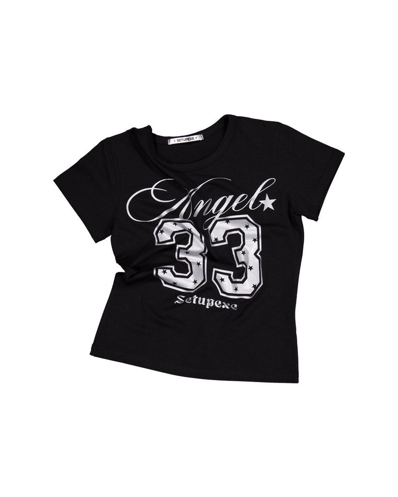 【SETUP‐EXE】33 ANGEL TOP / 【セットアップエグゼ】33 エンジェル半袖Tシャツ