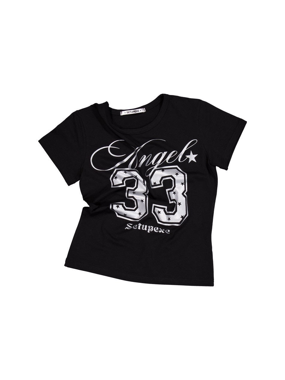【SETUP‐EXE】33 ANGEL TOP / 【セットアップエグゼ】33 エンジェル半袖Tシャツ