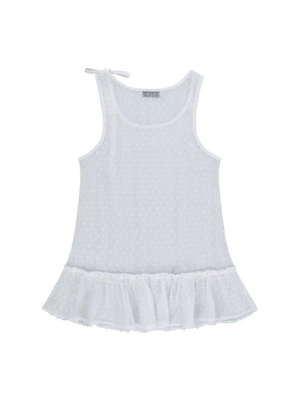 【TUOMIO】FRILL LAYERED DOT DRESS / 【トゥオミオ】フリルレイヤードドットワンピース