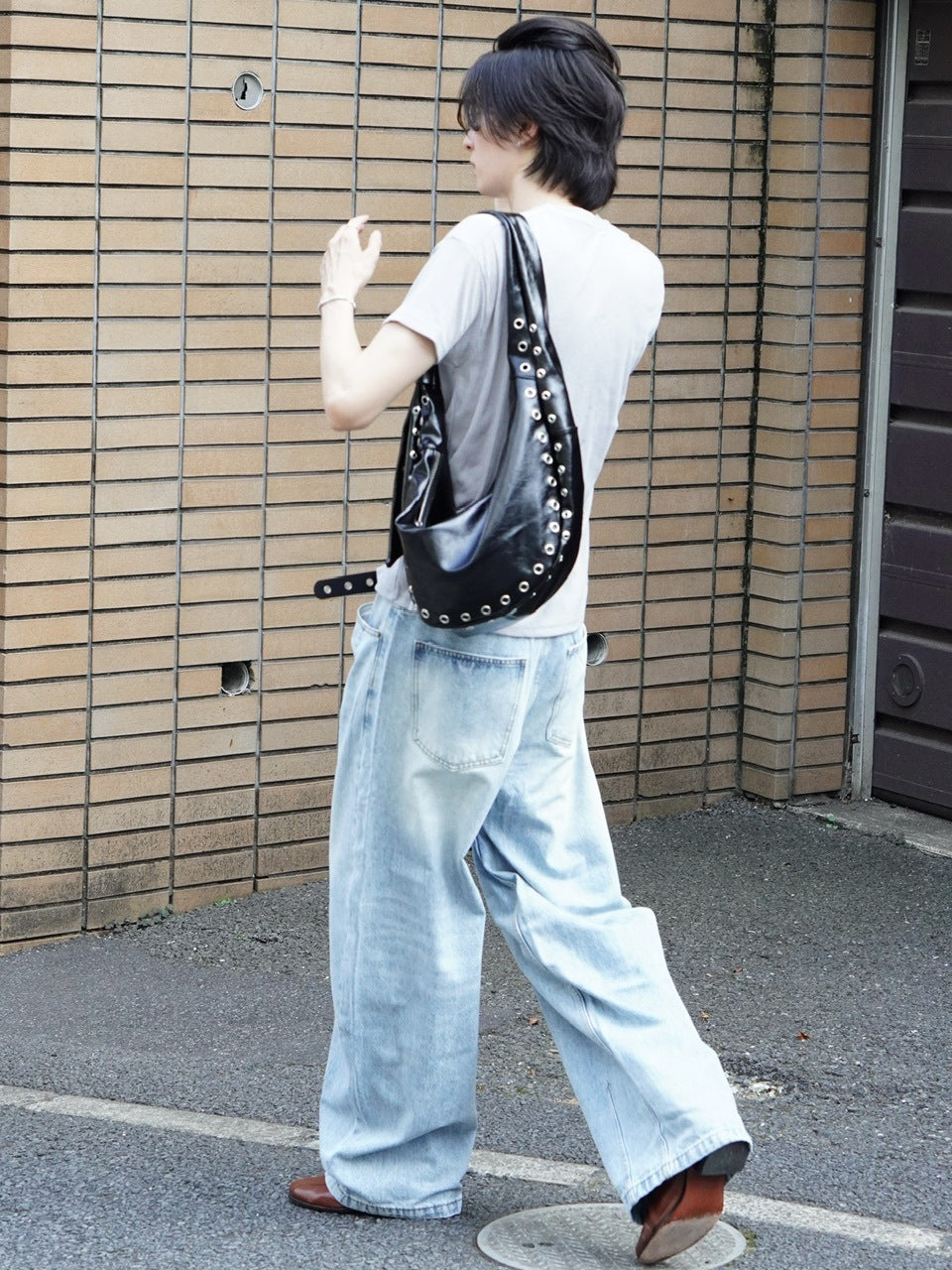東京店WEB限定受注制【Chikashitsu +】barrel leg jeans