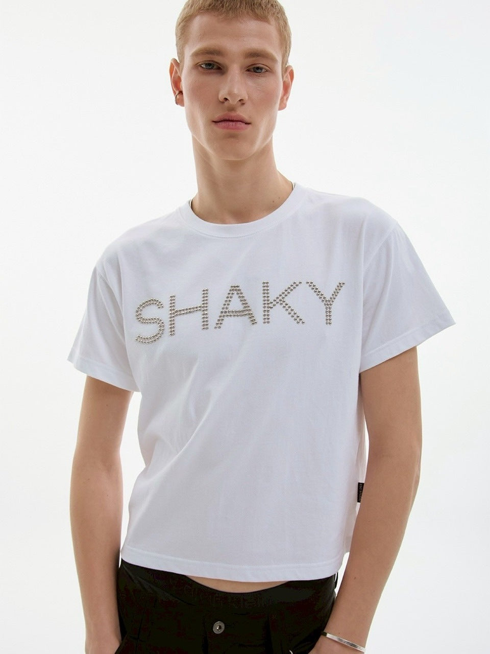 【ESC STUDIO】shaky t-shirt/ 【イーエスシーステュディオ】シェイキーロゴ半袖Tシャツ
