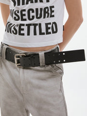 【ESC STUDIO】bulky leather belt/ 【イーエスシーステュディオ】バルキーレザーベルト