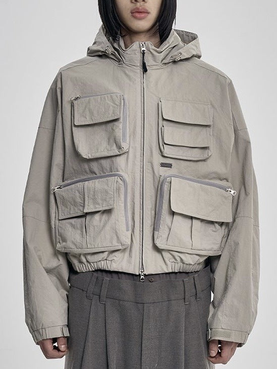 【AJOBYAJO】Cargo Nylon Short Jacket / 【アジョバイアジョ】カーゴナイロンショートジャケット