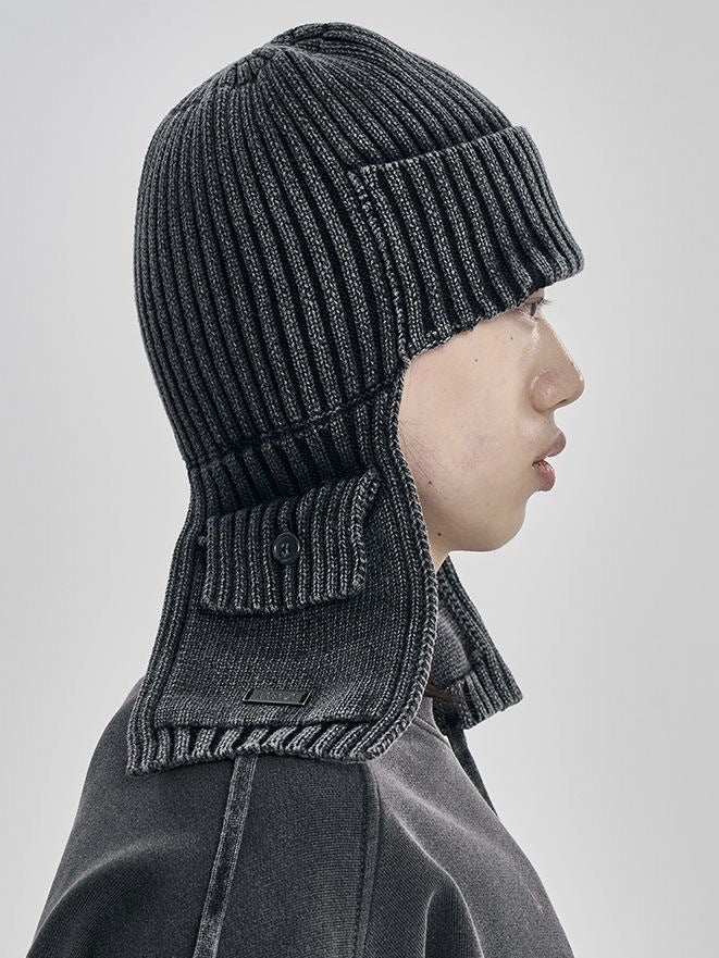 【AJOBYAJO】Washed Knit Trooper Hat / 【アジョバイアジョ】ウォッシュドニットトゥルーバーニット帽