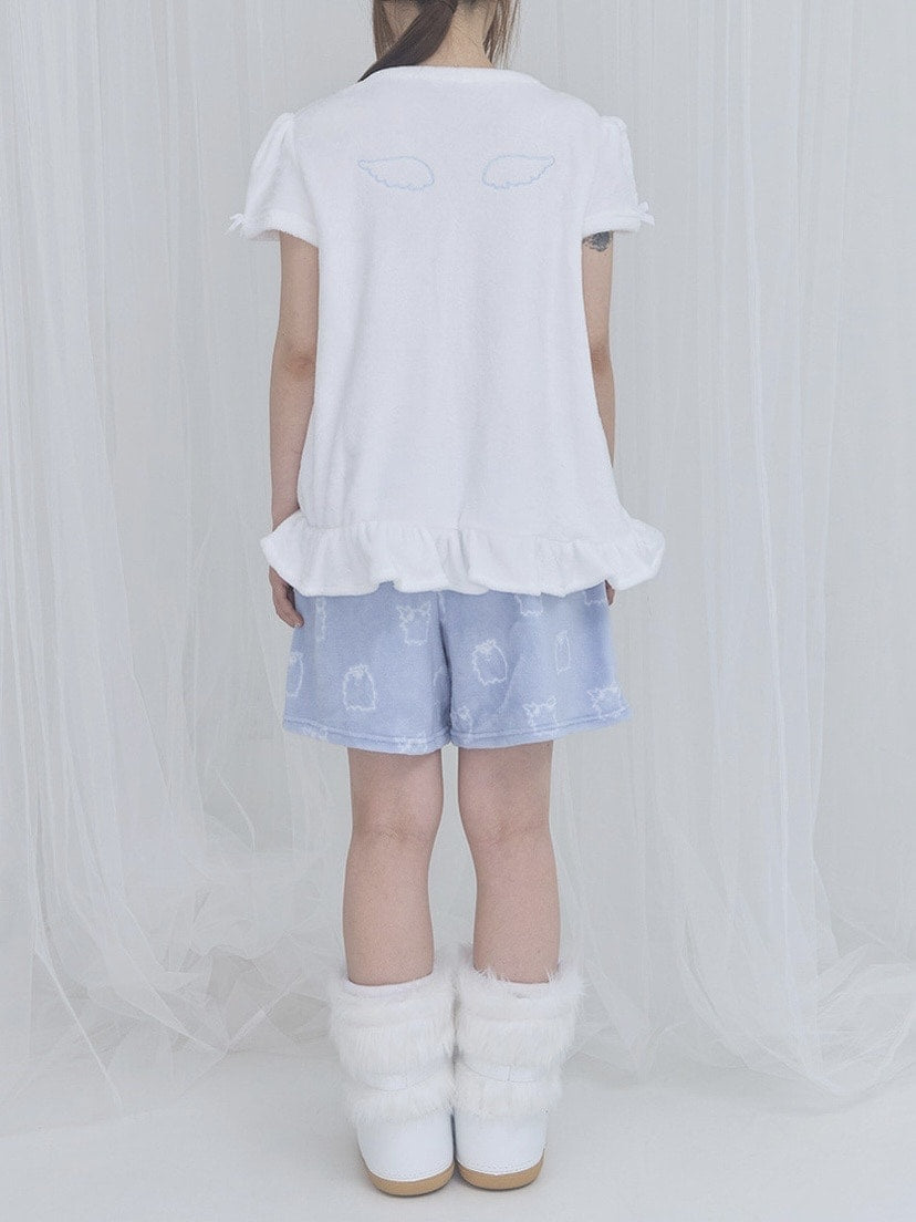 【FANCY X DUSTY】Zzz DUSTY SALON PAJAMA SHORT PANTS / 【ファンシー X ダスティ】Ｚｚｚダスティーサロンパジャマショートパンツ