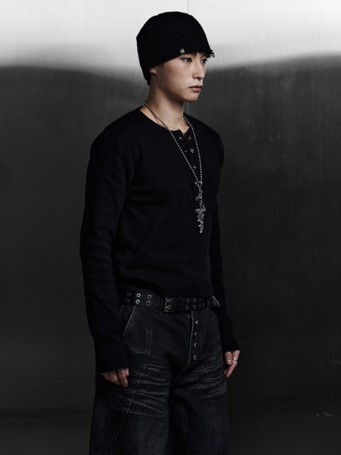 【Rosen Kreuz】TIGHT RIB LONG SLEEVE