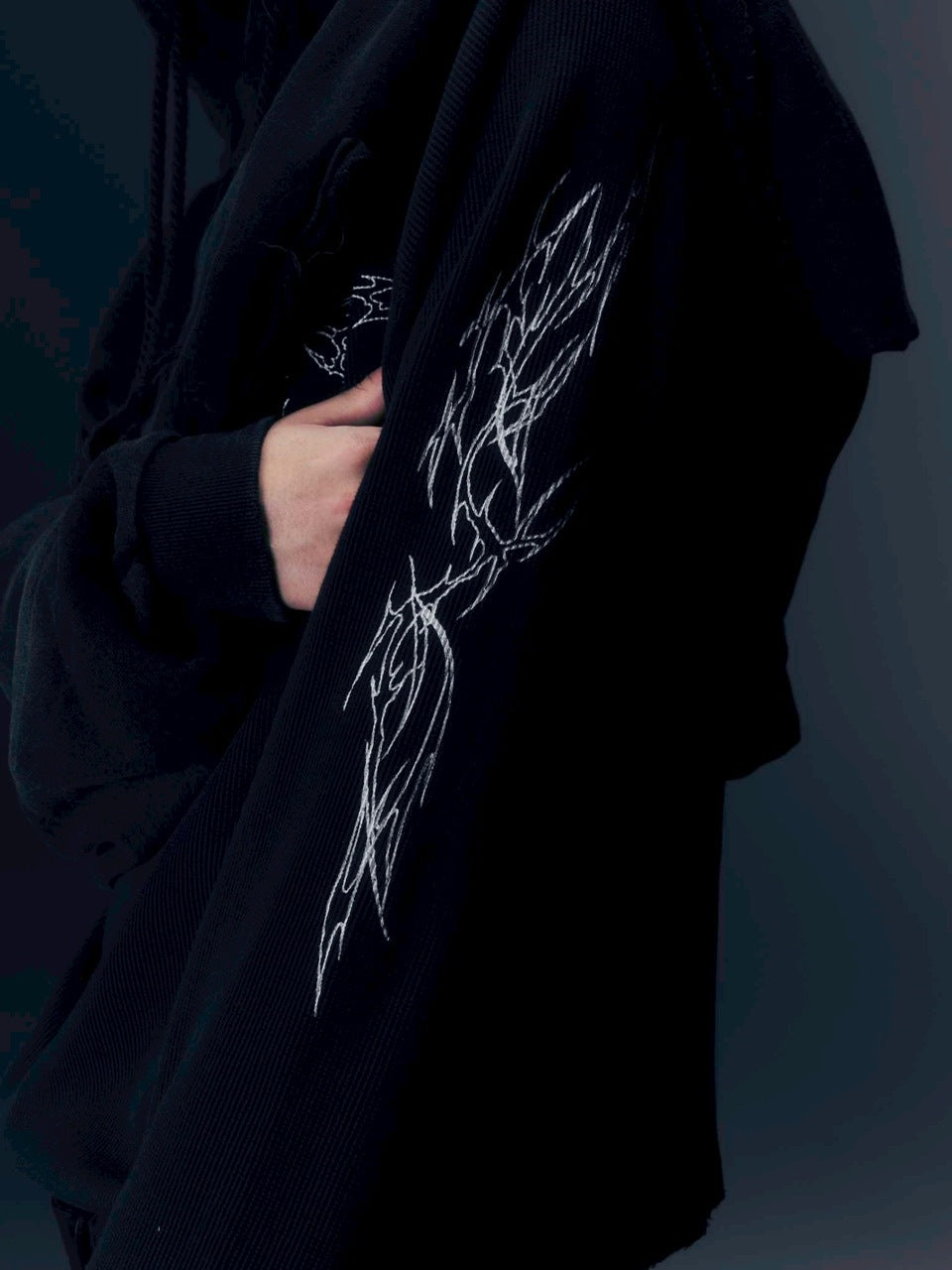 【DIG YOUR OWN GRAVE】TRIBAL WAFFLE L/S T-shirts /【ディグユアオウングレイブ】トライバルワッフル長袖Tシャツ