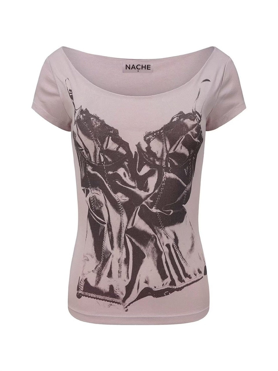 【NACHE】SLIP X-RAY PRINTED T-SHIRT