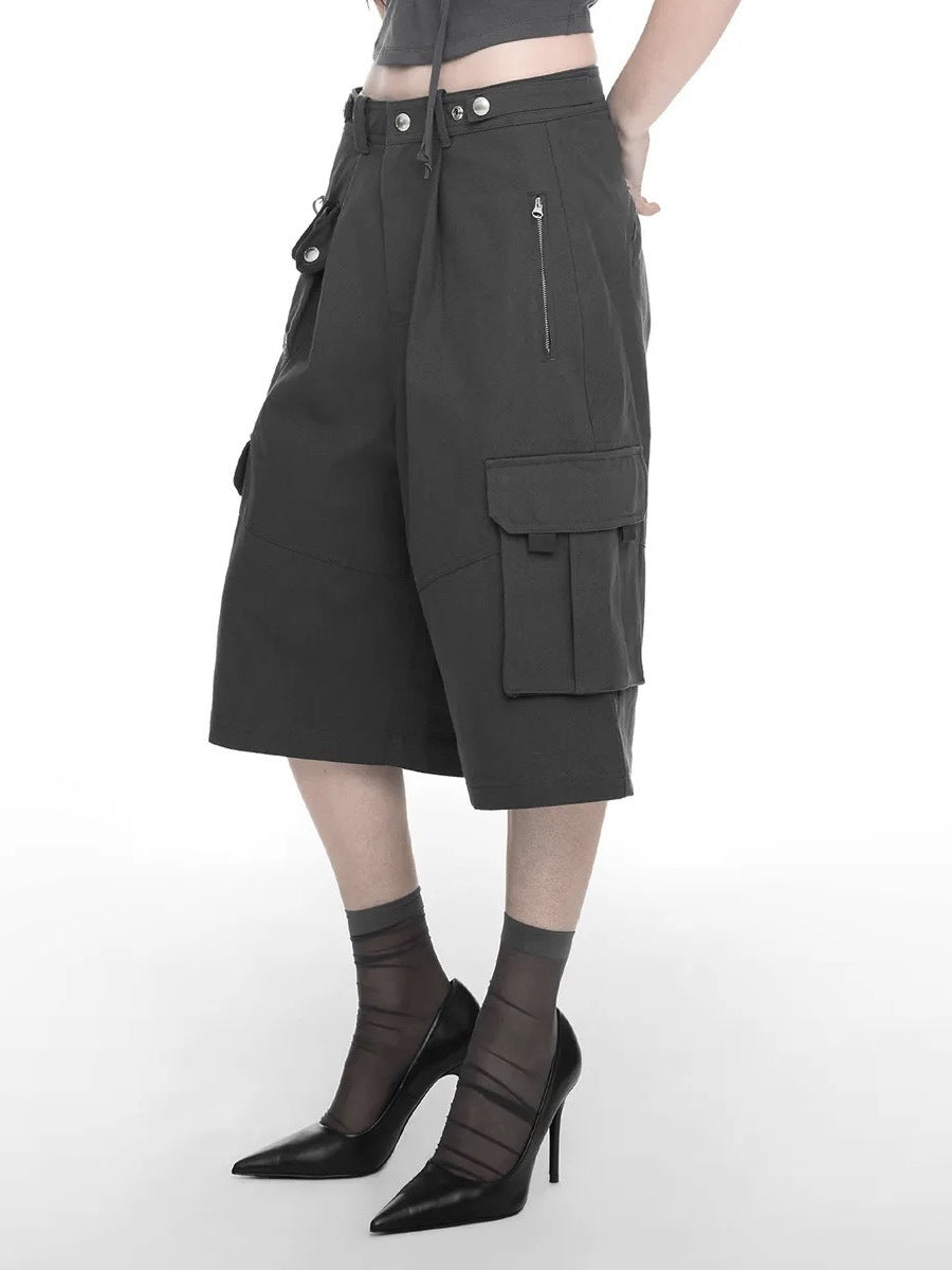 【NACHE】WIDE CARGO HALF PANTS (UNISEX)