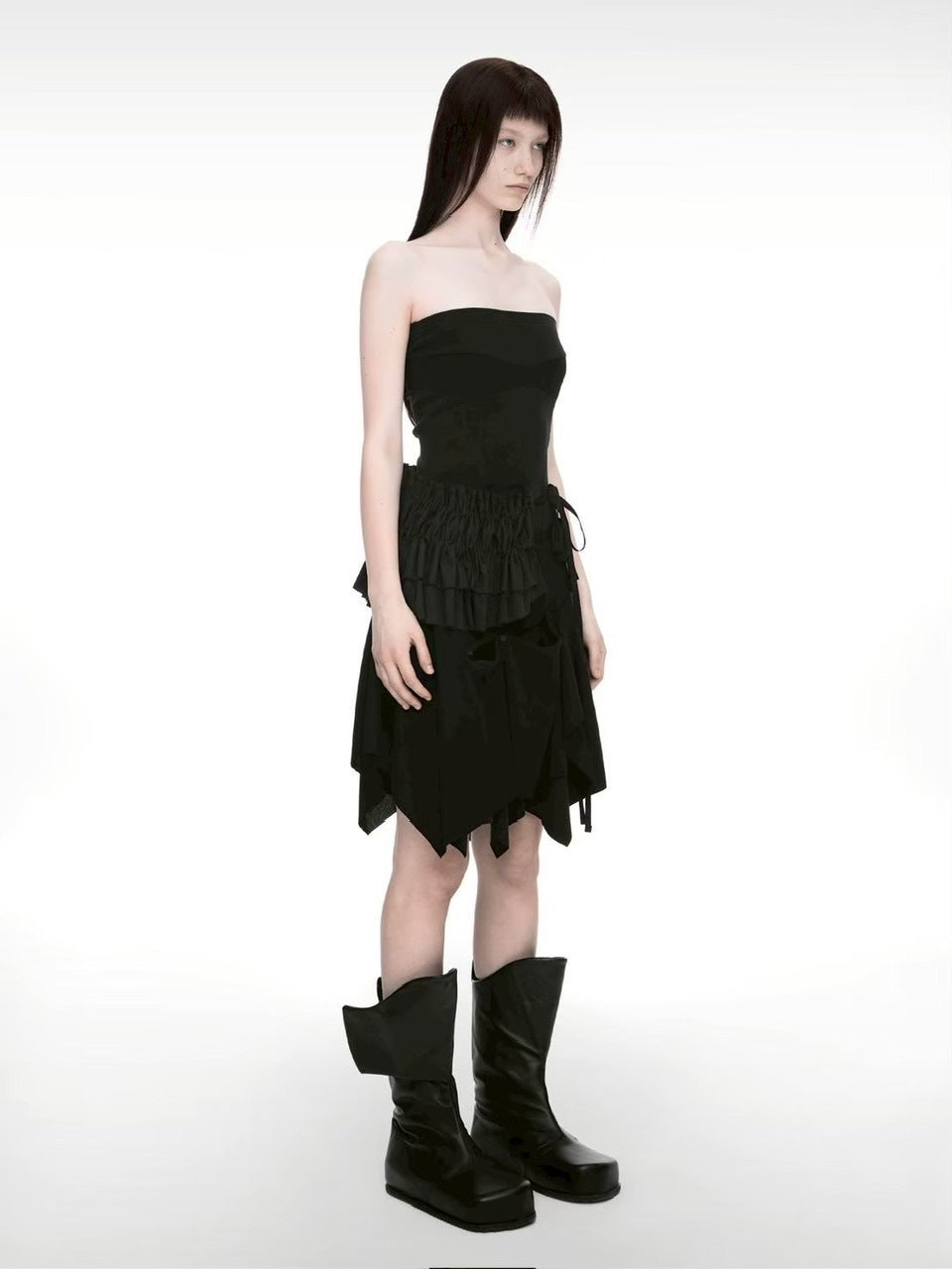 【NACHE】BUSTIER LAYERED DRESS