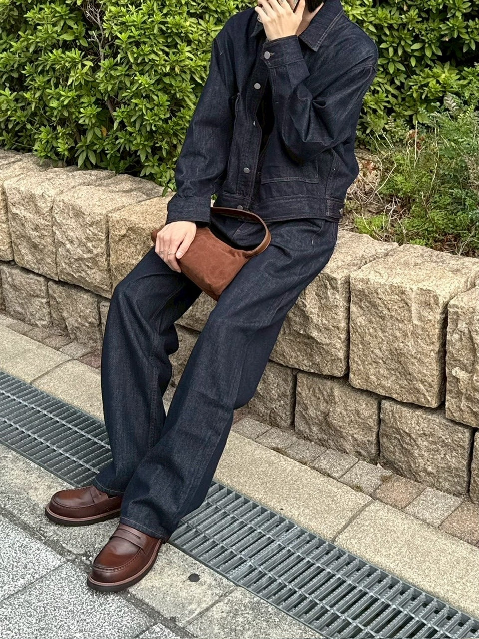 受注制【Chikashitsu +】2 pocket rigid denim jacket / 【チカシツプラス】ツーポケットデニムジャケット (2color)