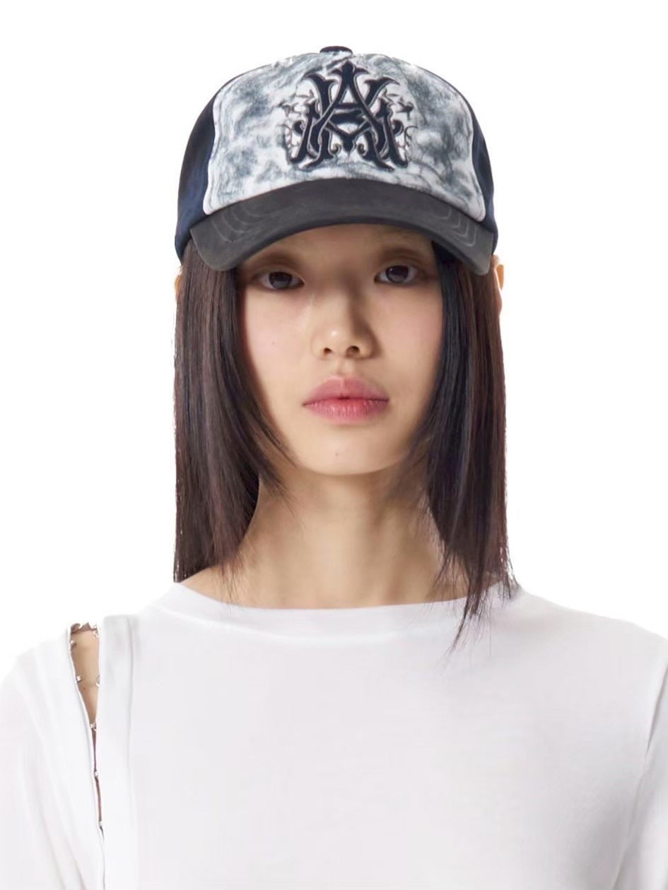 【AAKAM】Contrast Washed Cotton Ball Cap