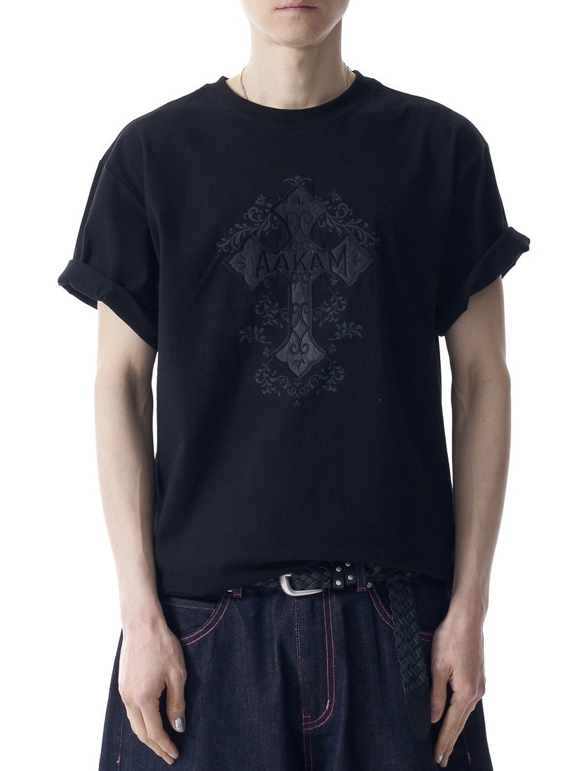 【AAKAM】Studded CROS2 Half Top