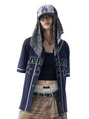 【AAKAM】Cotton Baseball Jersey