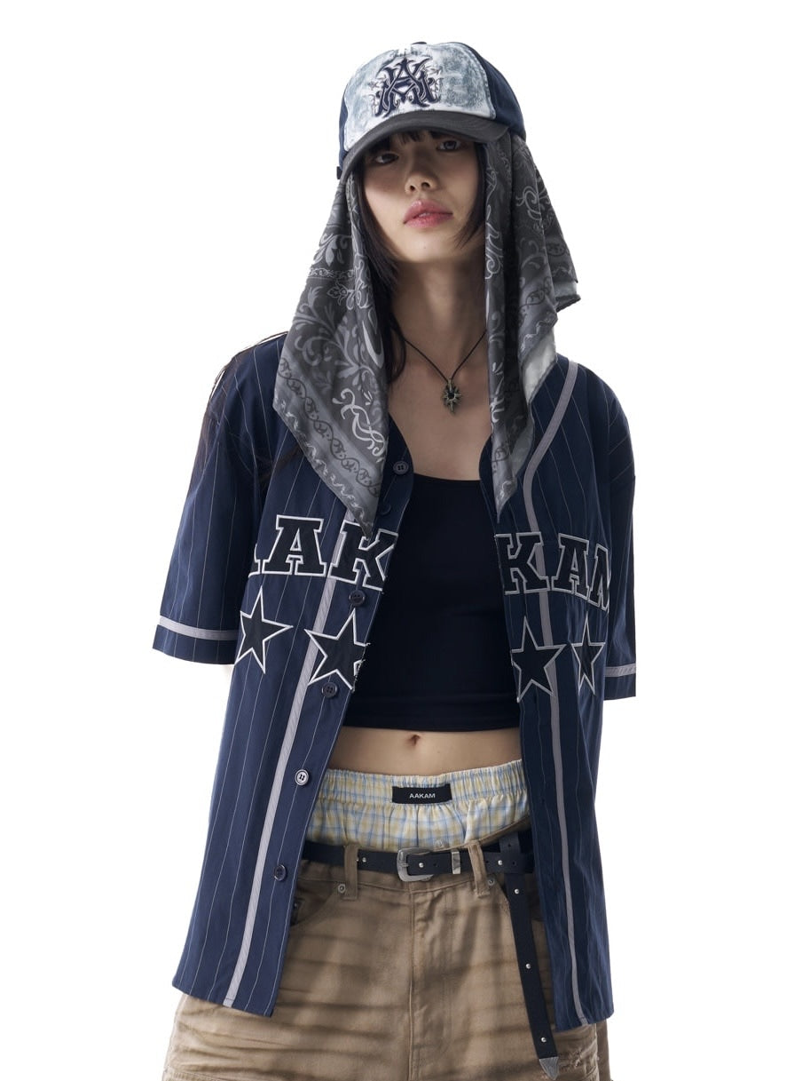 【AAKAM】Cotton Baseball Jersey