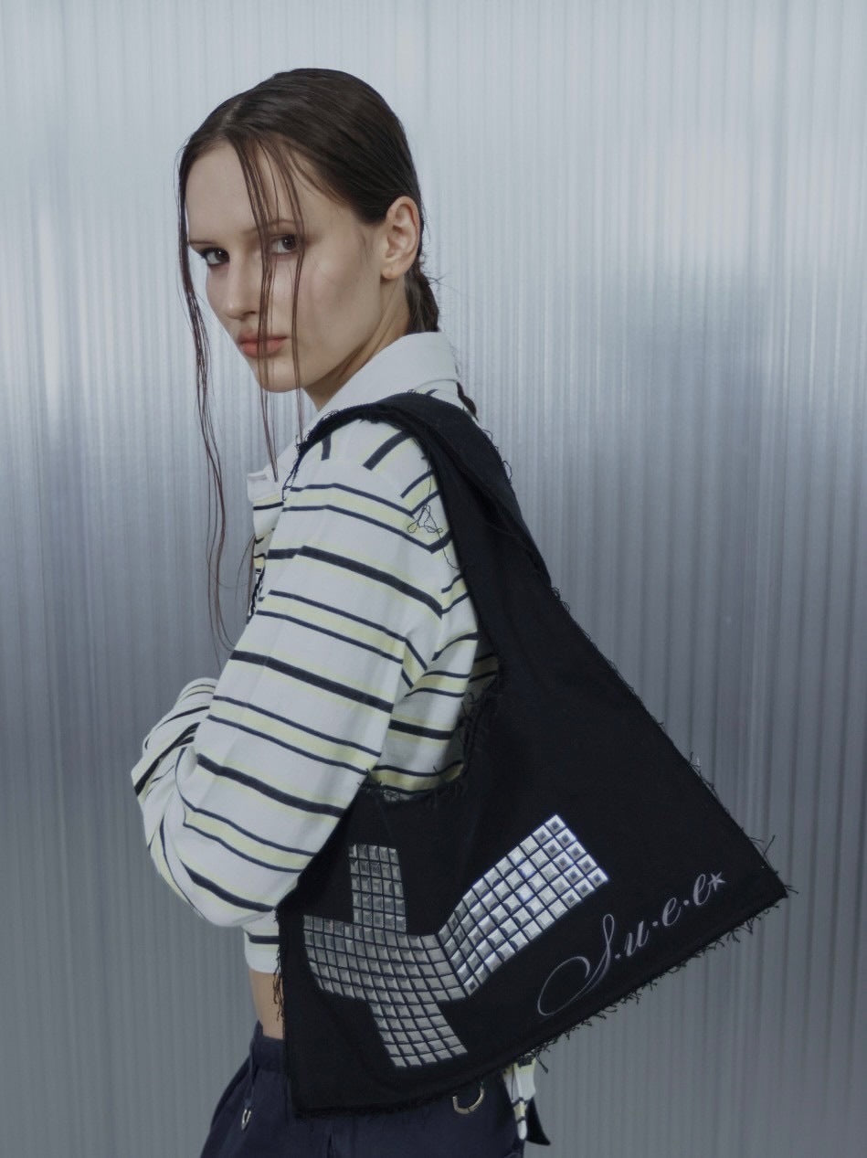 【SETUP‐EXE】TWO-WAY RAW CROSSBAG / 【セットアップエグゼ】ツーウェイロークロスバッグ