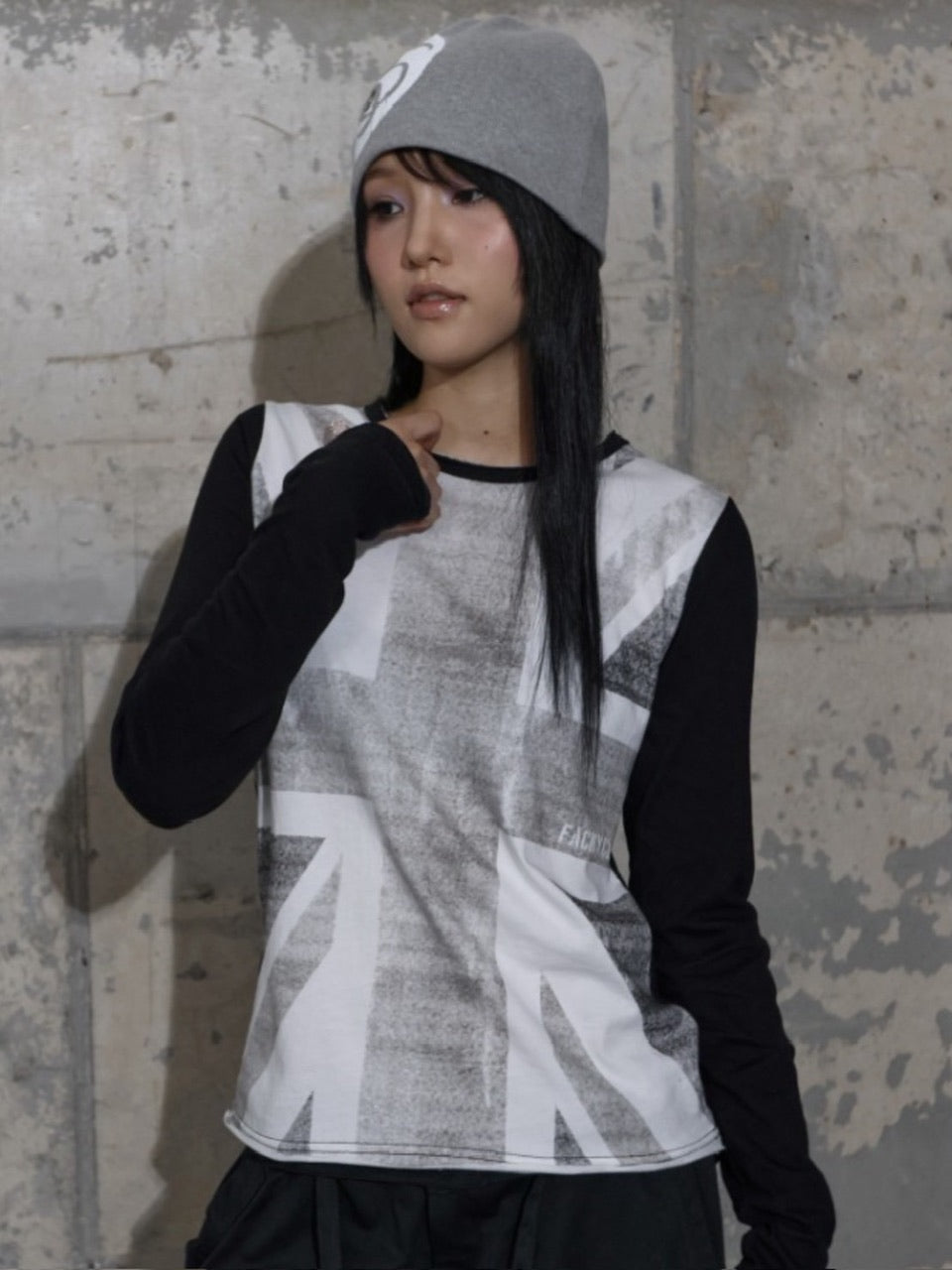 【FANCY CLUB】UNION JACK LONG SLEEVE / 【ファンシークラブ】ユニオンジャック長袖Ｔシャツ