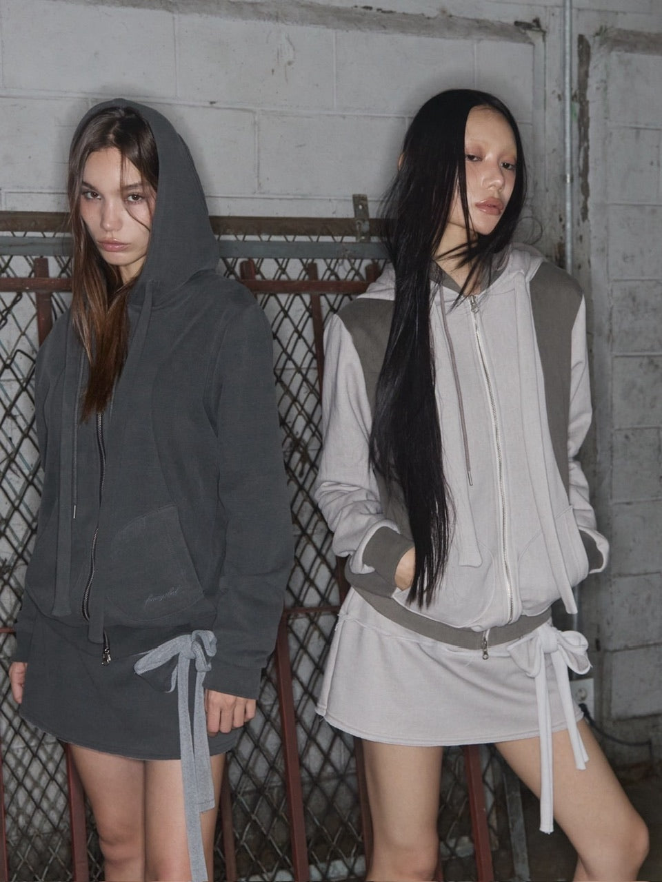 【FANCY CLUB】DYE-WASH TIE SKIRT / 【ファンシークラブ】ダイウォッシュタイスカート