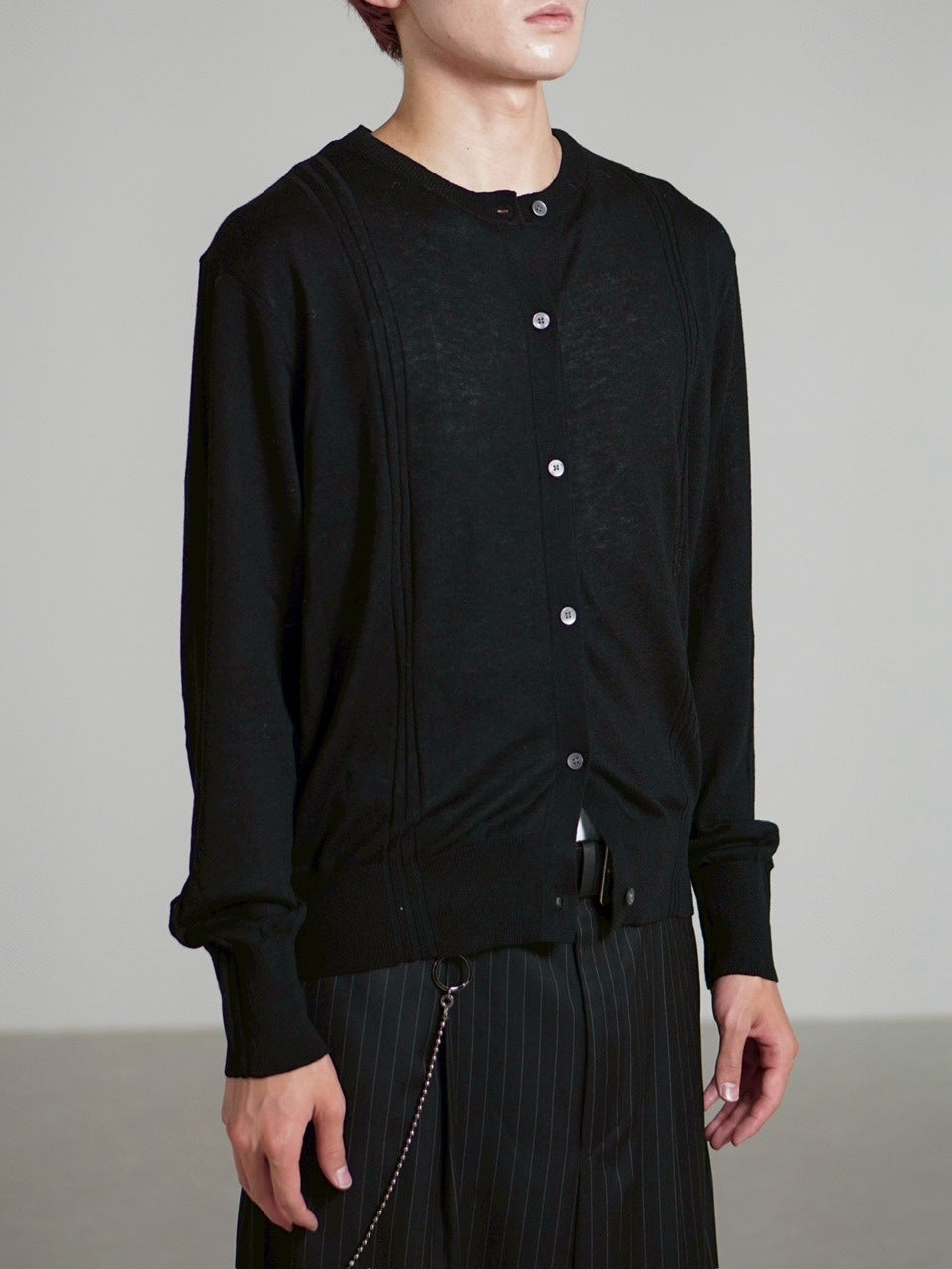 受注制【Chikashitsu +】wool blend cardigan / 【チカシツプラス】ウールブレンドカーディガン (2color)