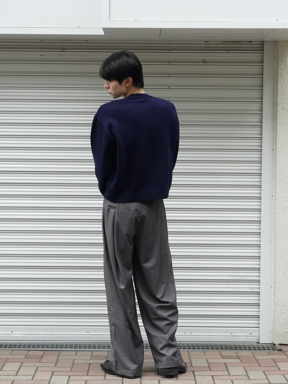 東京店WEB限定受注制【Chikashitsu +】soft touch crew neck knit cardigan / 【チカシツプラス】ソフトタッチクルーネックニットカーディガン (4color)