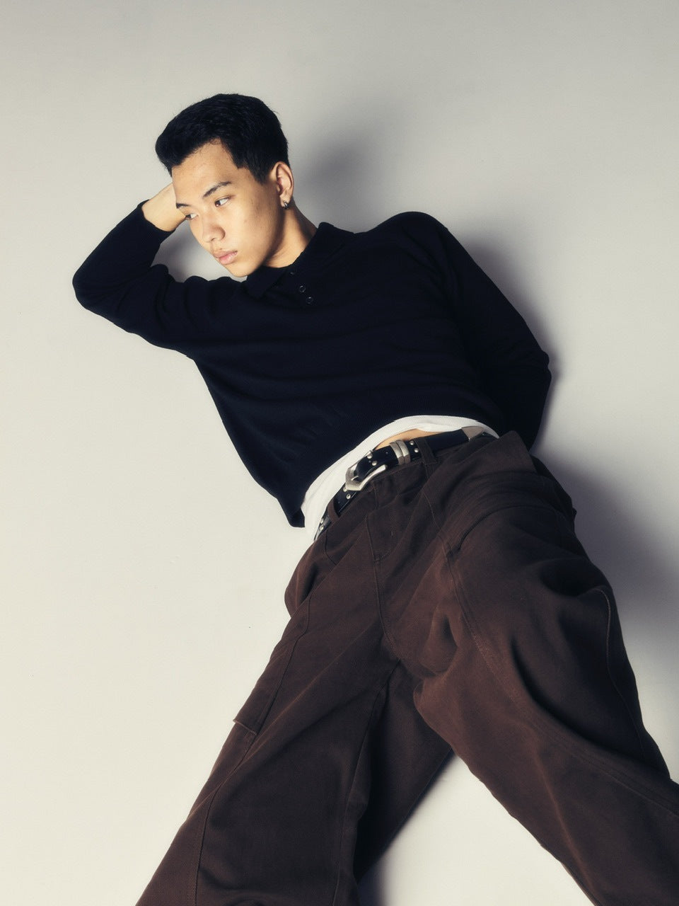 【CS】cotton wide twill pants (brown) / 【シーエス】コットンワイドツイルパンツ