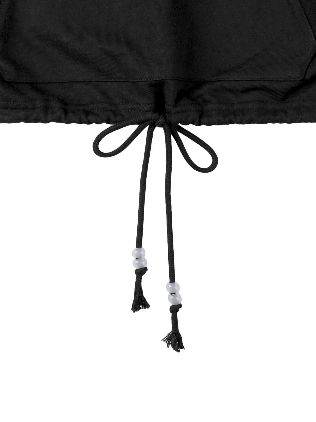 【TUOMIO】ROUND COLLAR STRING TOP / 【トゥオミオ】ラウンドカラーストリングハーフジップスェット