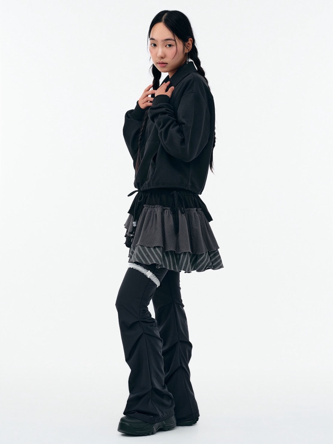 TUOMIO】BANDED LAYERED SKIRT – PRESSING WEB SHOP