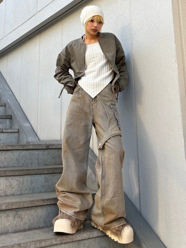 【Never mind the XU】2way light jacket / 【ネバーマインドザエックスユー】ツーウェイライトジャケット