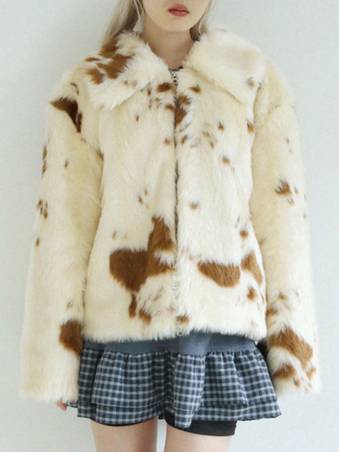 12/21 20:00 再販【Uglyshadow】MILK COW FUR JACKET / 【アグリーシャドウ】ミルクカウファージャケット