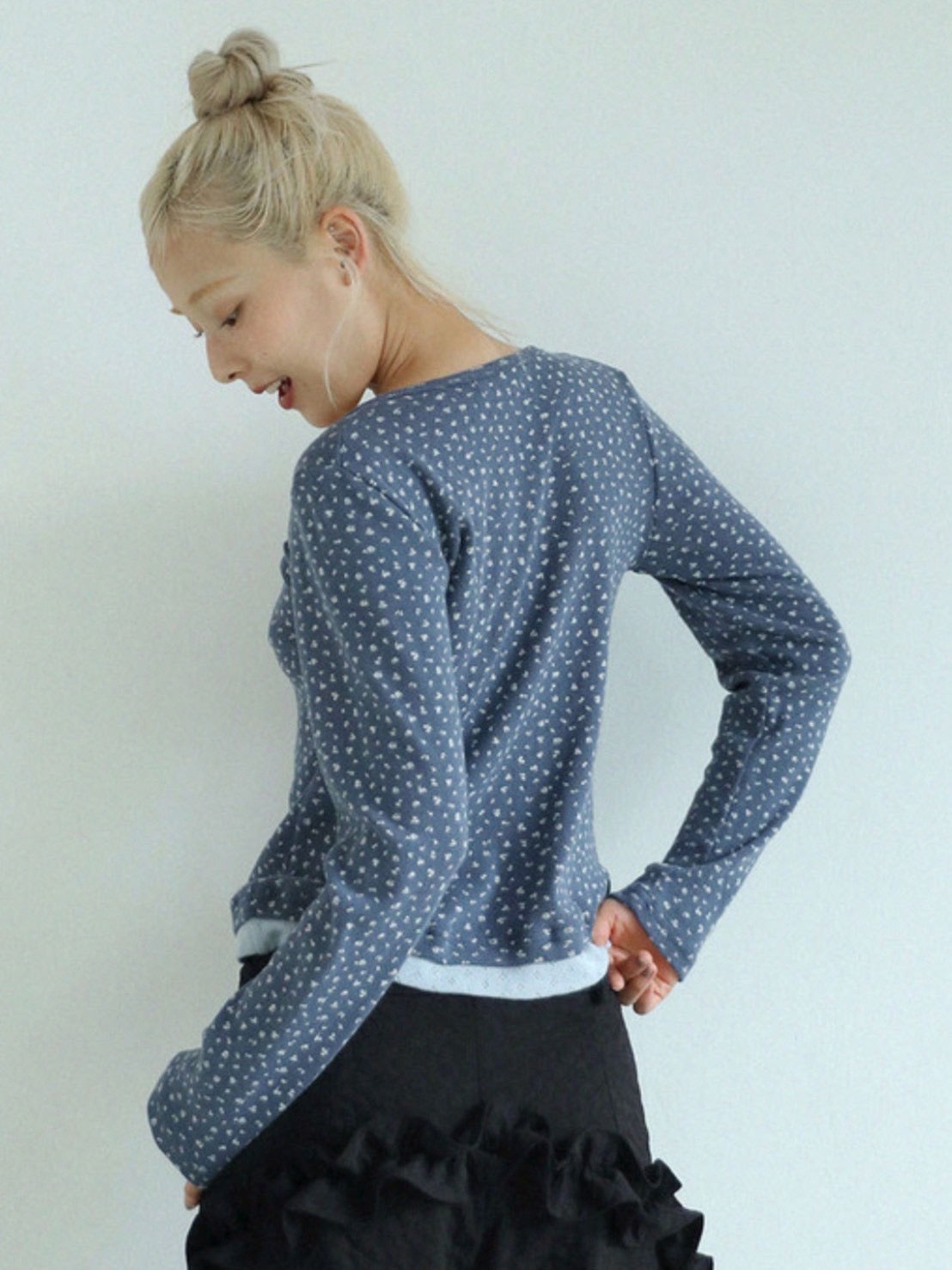 12/21 20:00 再販【Uglyshadow】FLOWER LAYERED T-SHIRT