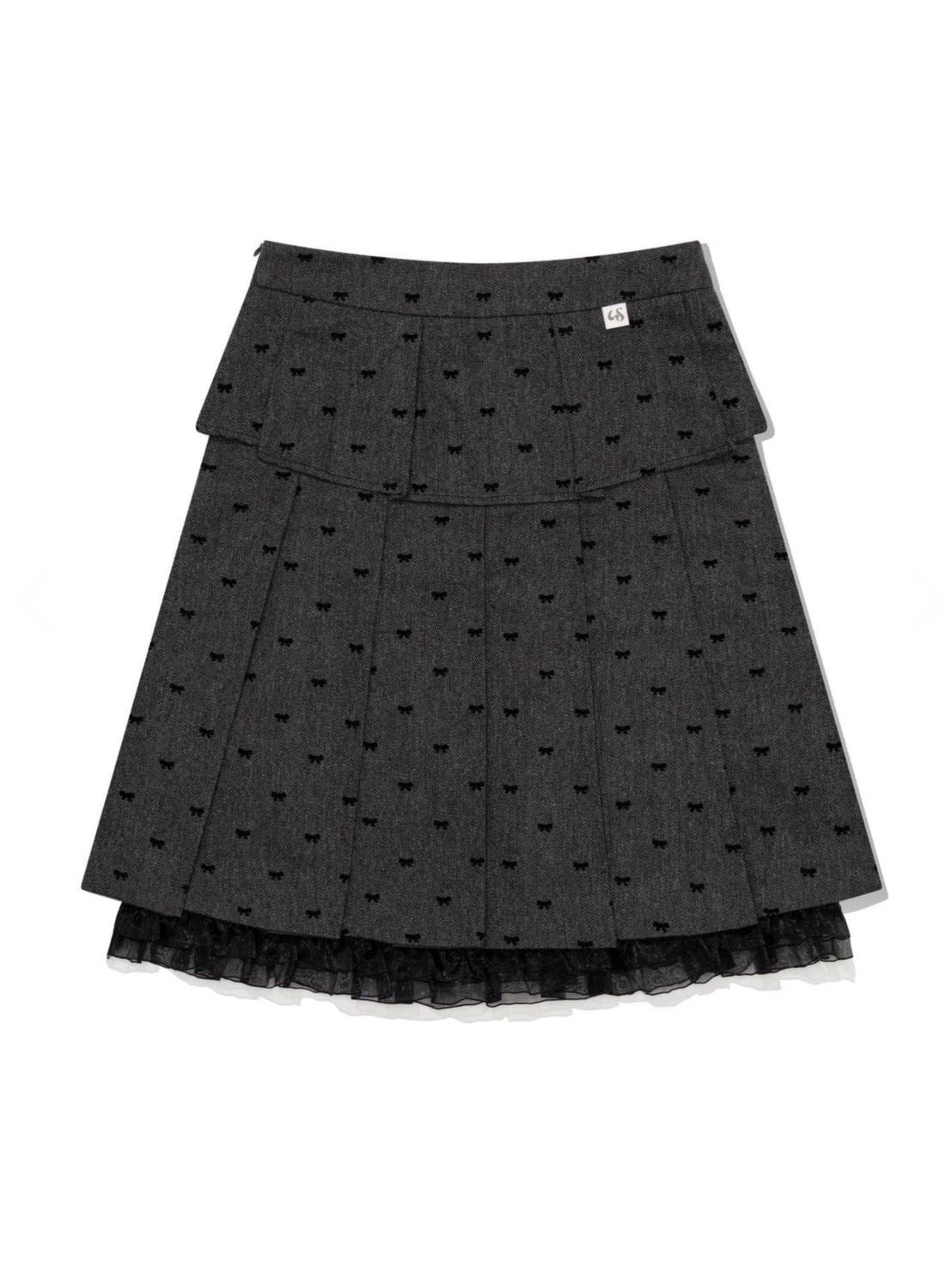 12/21 20:00 再販【Uglyshadow】RIBBON MIDI SKIRT