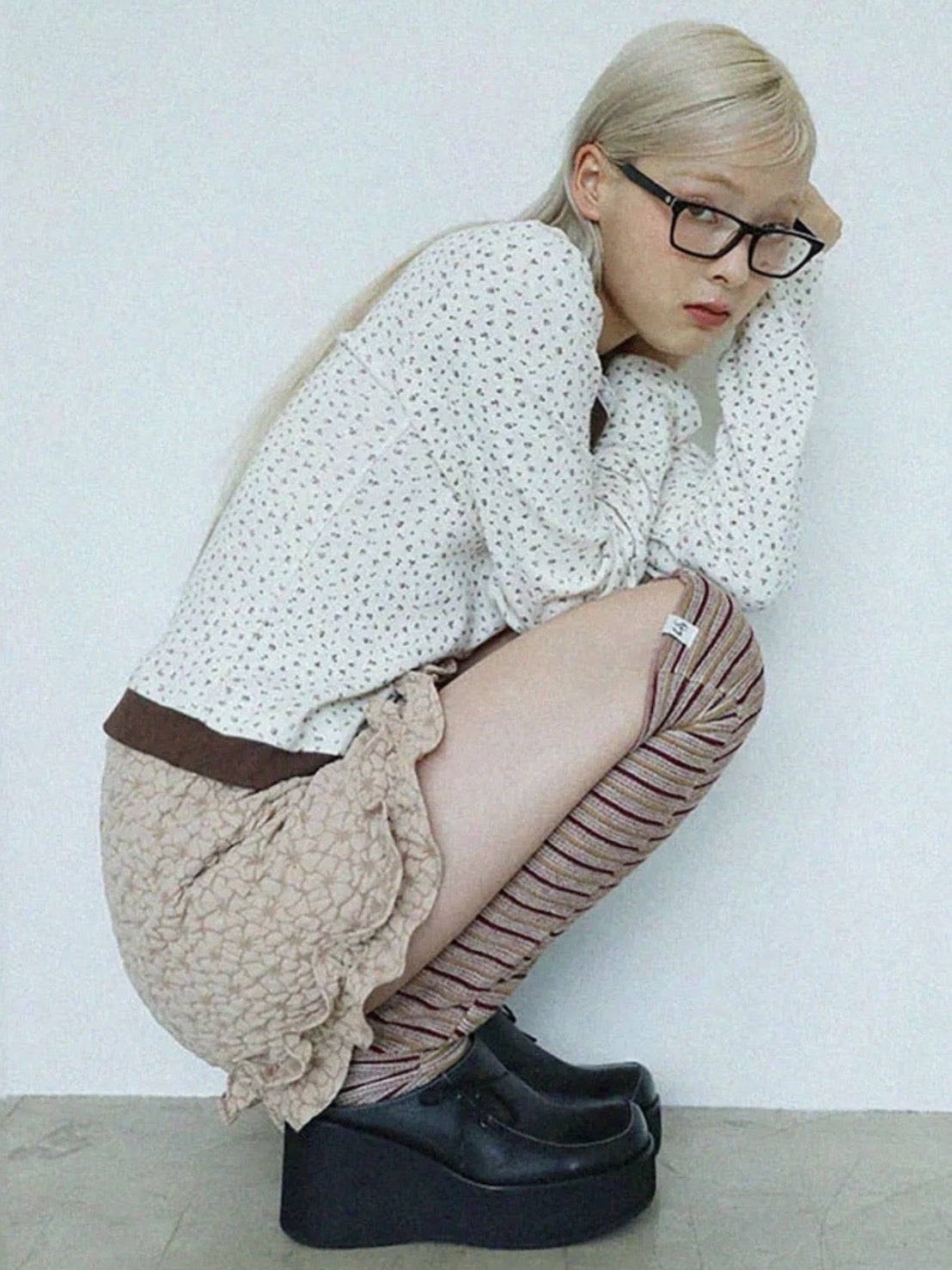 12/21 20:00 再販【Uglyshadow】KNEE HIGH SOCKS