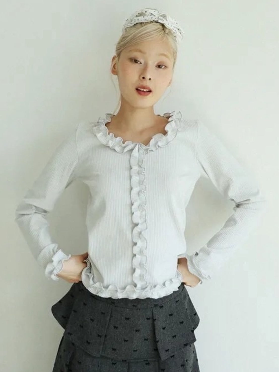 12/21 20:00 再販【Uglyshadow】FLOWER WAFFLE SCRUNCHIE