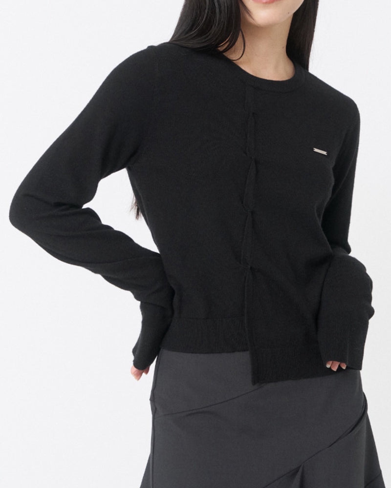 【Miseki seoul】Origami pleats knit top