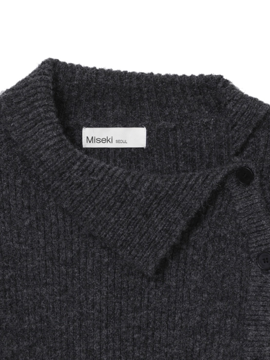 【Miseki seoul】Side button knit