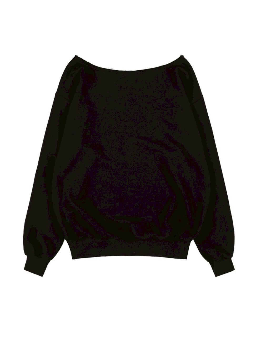 【FANCY CLUB】NECKLISS ONE-SHOULDER SWEATSHIRT / 【ファンシークラブ】ネックレスワンショルダースウェット長袖Tシャツ "
