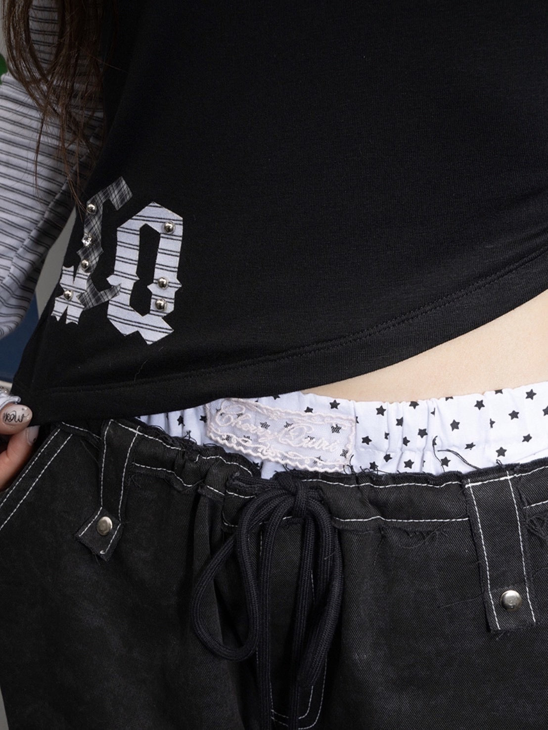 1/2 20:00発売【CHERRYQUIRI】CQ patch stud one shoulder