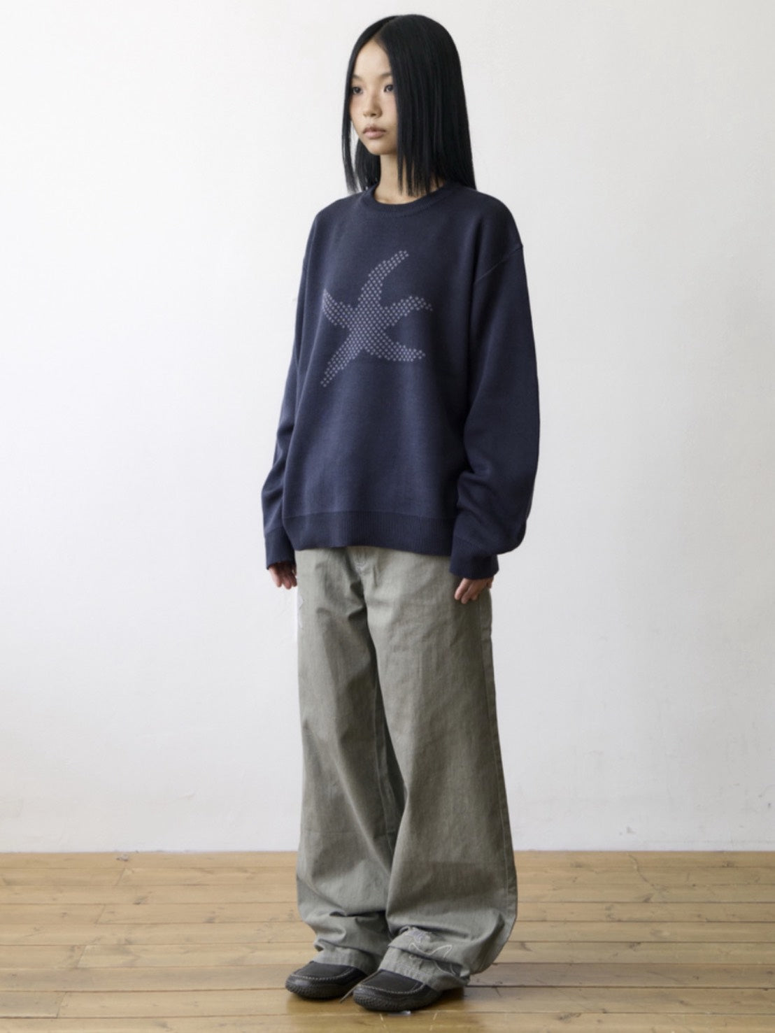 【THECOLDESTMOMENT】TCM starfish logo knit