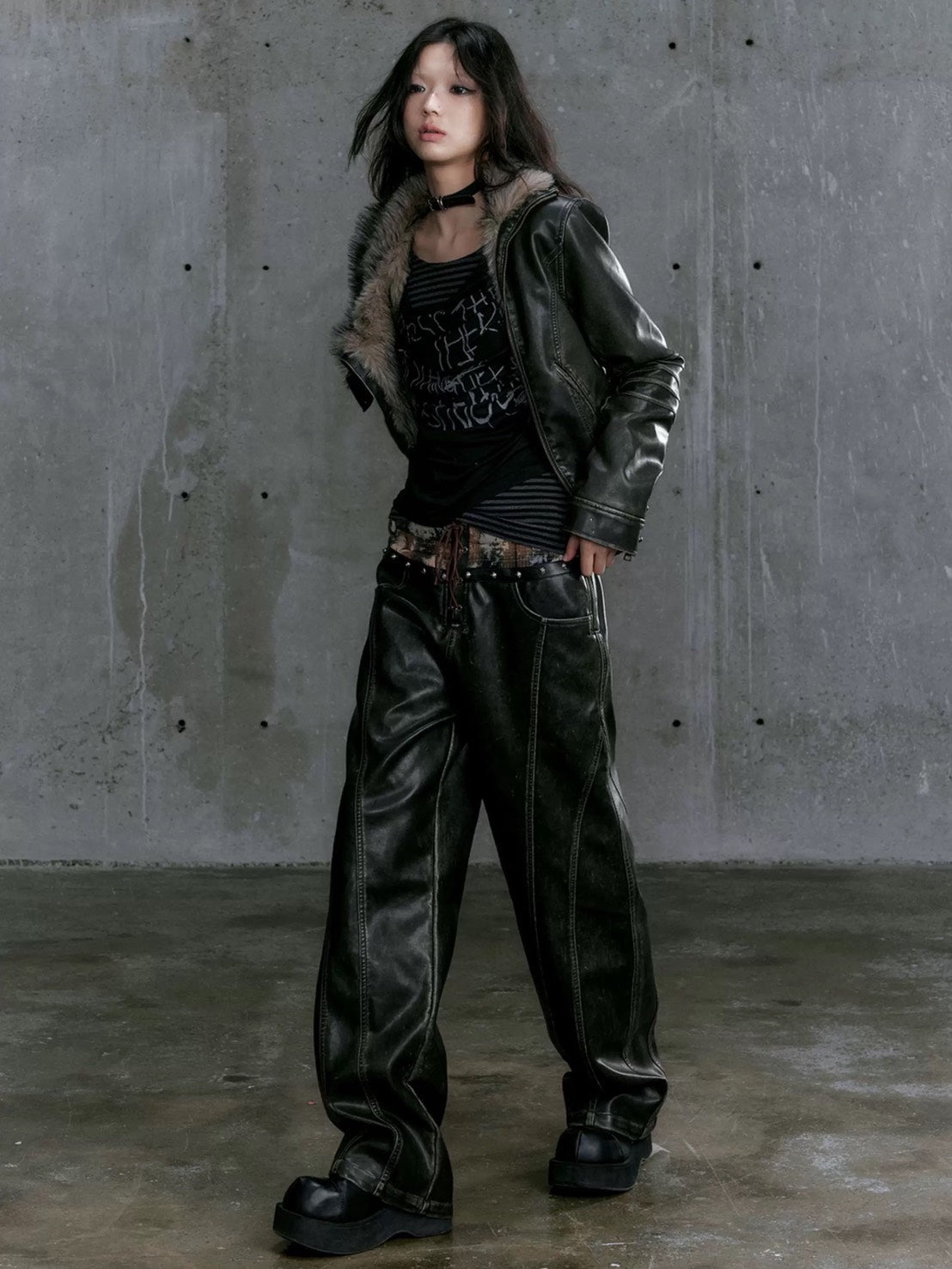 【Cest Nous】Border Patchwork T-Shirt