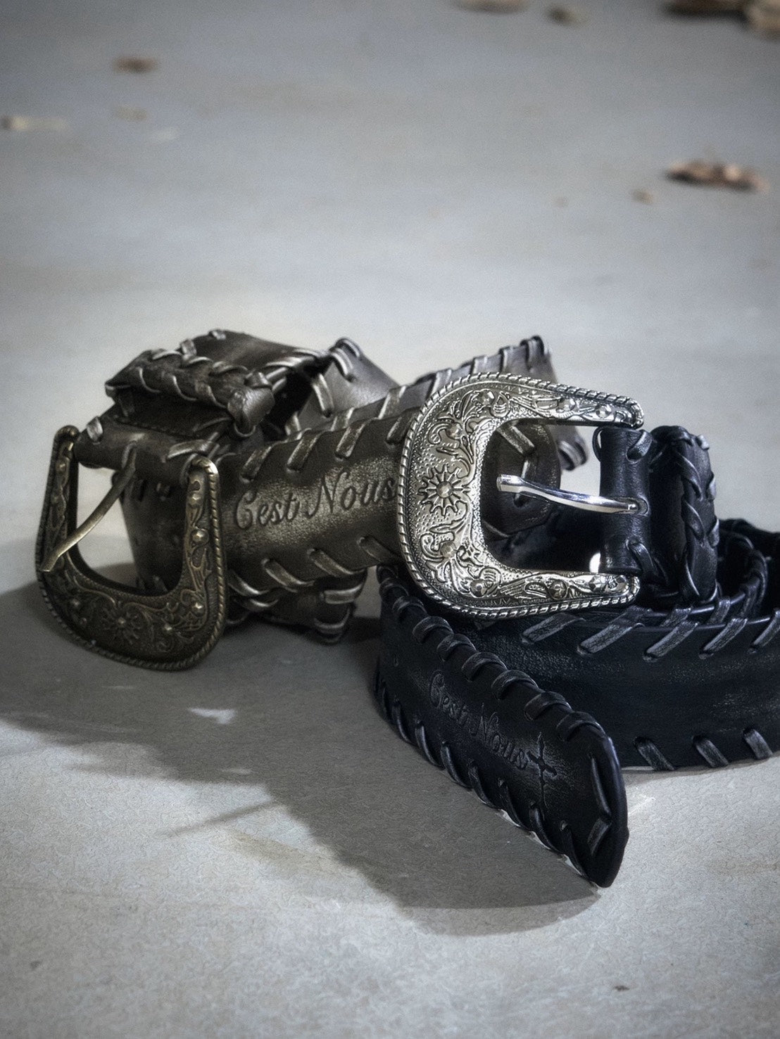 【Cest Nous】Vintage Lace-up Belt / 【セヌー】ビンテージレースアップベルト