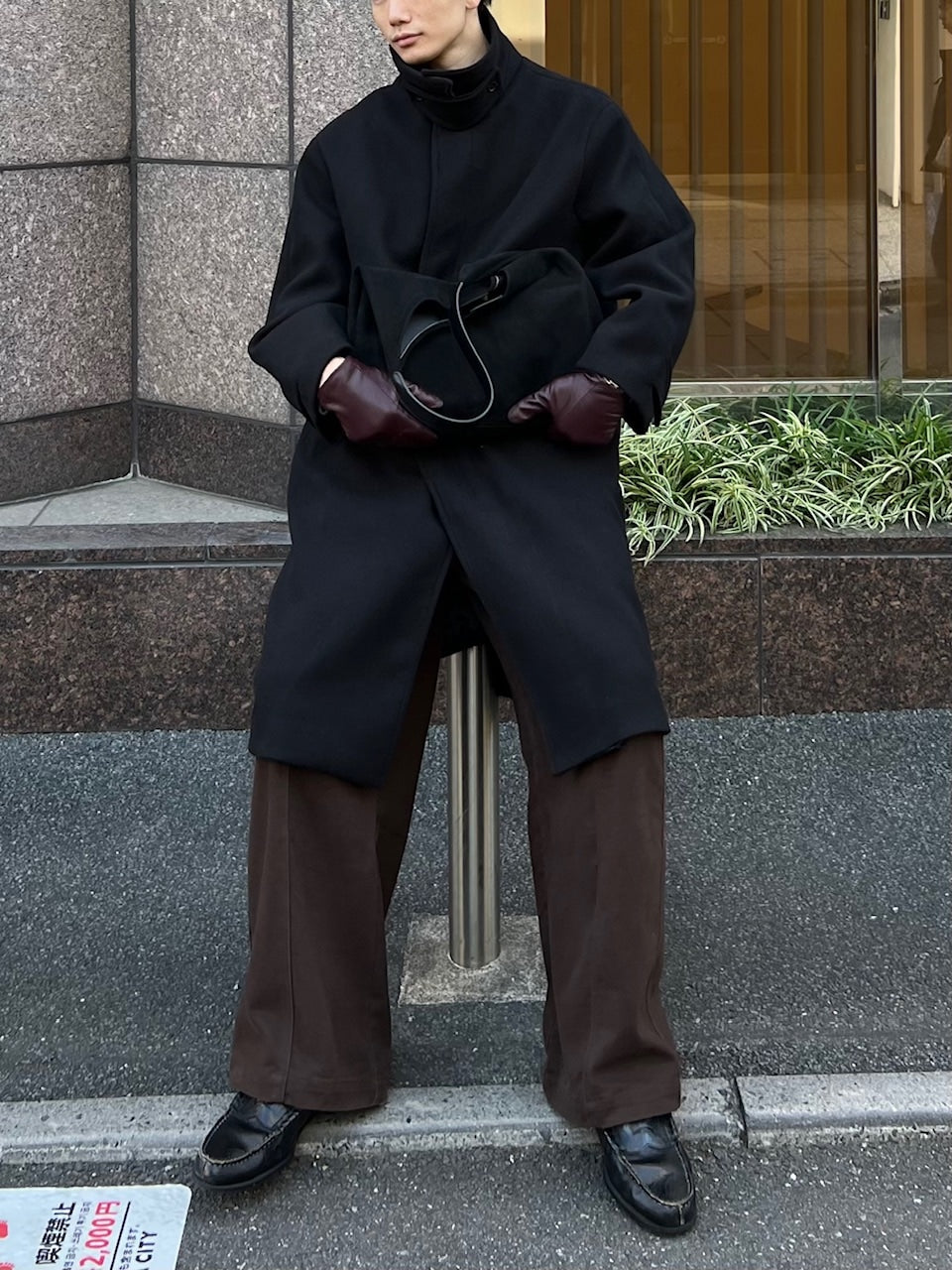 東京店WEB限定受注制【Chikashitsu +】balmacaan coat (3color