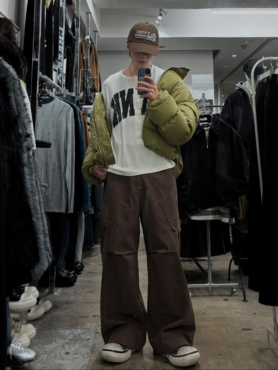 受注制【Chikashitsu +】rib cotton curve cargo pants / 【チカシツプラス】リブコットンカーブカーゴパンツ (3color)