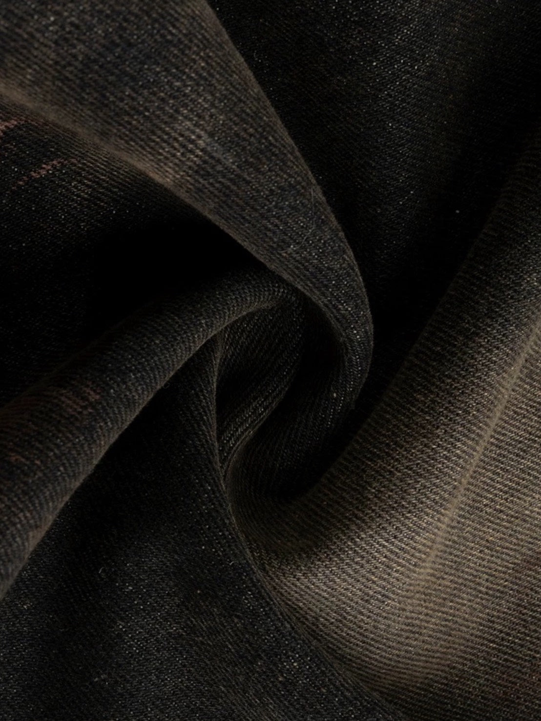 【Cest Nous】Dirty Wash Double Waist Jeans / 【セヌー】ダーティーウォッシュダブルウエストデニムパンツ"