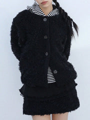 12/21 20:00 発売【Uglyshadow】RUFFLED FUR JACKET