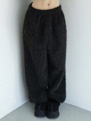 12/21 20:00 発売【Uglyshadow】BOUCLE KNIT WIDEPANTS